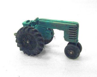 Vintage Blue Green Auburn Rubber Toy Tractor –As Is