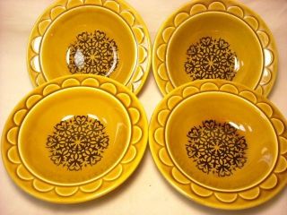 VINTAGE CASTILIAN DINNERWARE 6 CEREAL/SOUP BOWLS MADE IN USA