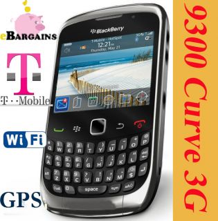 NEW RIM Blackberry Curve 3G 9300   Grey T Mobile Smartphone Cell Phone