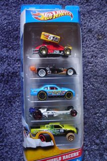 New Hot Wheels 2010 World Racers 5 Pack T8642 SEALED