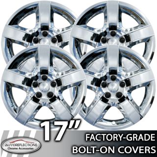 2008 2012 Chevy Malibu 17 Chrome Bolt on Hubcaps Wheel Covers