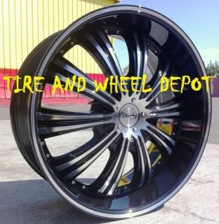 24 inch DW909 MB Rims Wheels and Tires Navigator Expedition F150