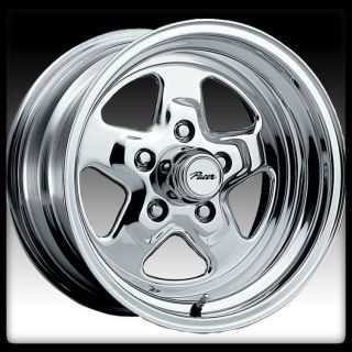  ALLOY 521P DRAGSTAR POLISHED 4X4 25 FORD MUSTANG 4 LUG WHEELS RIMS