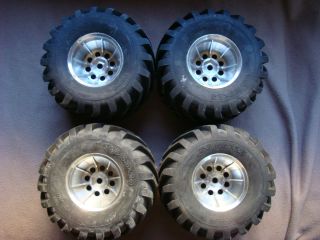 Kyosho Monster RC Model Truck Tires with Rims 66 43x25