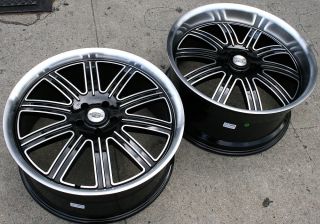 22 Black Rims Wheels S320 S430 Stag 22 x 9 0 10 5 5H 32
