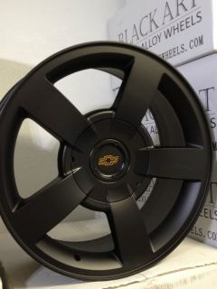 Silverado SS Matte Black Factory OE Replica Wheels Rims 6x5 5