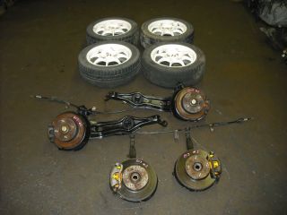  Integra DC2 Type R 4 Lug 4X114 Spindles Calipers Brakes with Rims