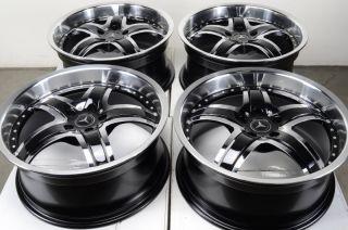  Black Effect Wheels E320 E Class S430 Jetta Mercedes Benz 5 Lug Rims