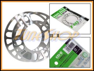Japan Kics 3mm Aluminum Wheels Rims Spacer 4x100 4x114 5x100 5x114 3