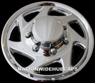 16 8 Lug Chrome Full Wheel Covers Rim Hub Caps 4 Steel Wheels
