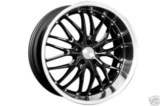 19 MRR Black GT1 Rims Wheels 19x8 5 45 5x114 3 TL CL
