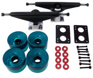 Radius Longboard Skateboard Trucks Aqua Wheels Pack