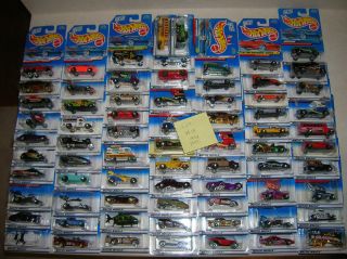 1998 to 1999 Hot Wheels Vintage Lot 18 Mixed Case of 72 Cars