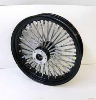 48 King Fat Spoke Rear Wheel for 84 99 Harley Softails Chrome