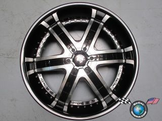 Chevy Suburban Tahoe 22 New Black Diamond 2CRAVE 4 Wheels Rims