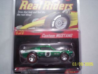 Hotwheels Real Riders Series Custom Mustang Real Riders