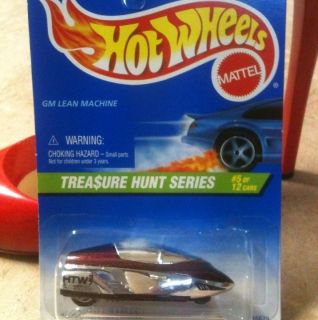 1997 Hotwheels Treasure Hunt GM Lean Machine Long Card