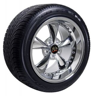 Chrome Bullitt Wheels Nexen Tires Rims Fit Mustang® 94 04
