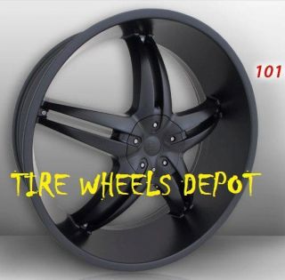 26 inch DZ101B Rims Wheels and Tires Blazer Cutlass Monte Carlo