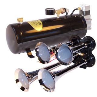 Trumpet Train Air Horn Kit with 110 PSI Compressor