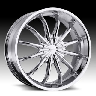 22 inch Milanni Baron Chrome Wheels Rims 5x4 5 5x114 3