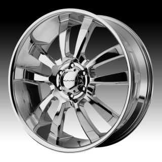 22 inch KMC Chrome Wheels Rims 6x135 Ford F150 Expedition Navigator 6
