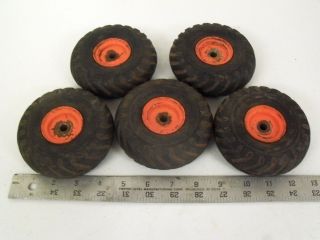 Nylint/All American Toy, Truck, Tractor, Grader Wheels, Hard Rubber 4