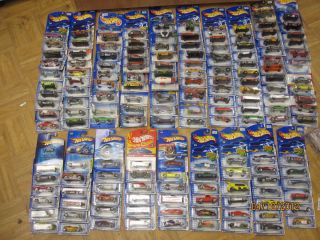 Lot of 155 HOT WHEELS Cars Trucks ALL FACTORY BOXED !! NEVER OPENED !!