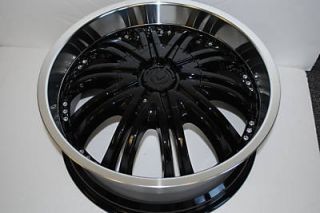 Four New 20 Black Wheels Rims Chrysler Wheels Nissan Altima Cadillac