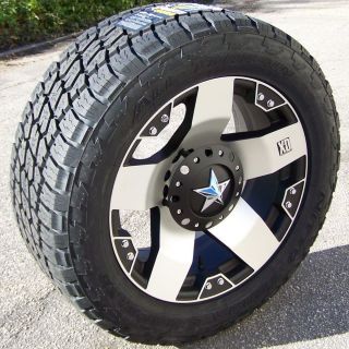 18 XD Rockstar Wheels Nitto Terra Grappler Tires Ford F150 Silverado