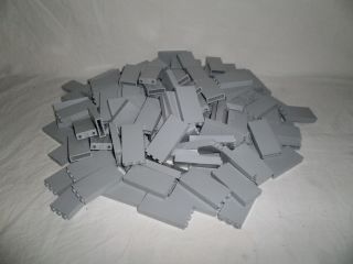 Lego Lot of 154 Flat Wall Pieces Grey