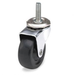 Swivel Stem Caster with 2 Diameter Hard Rubber Wheel and 5 16 18