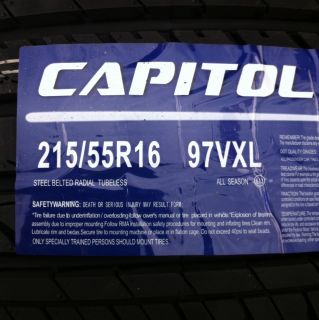 Tires 215 55 16 Capitol Sport New Extra Load Sidewall