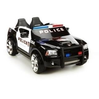 Dodge Charger Police Cruiser Ride on 12V Power w Chrome Wheels