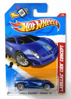Hot Wheels 2012 Thrill Racers 191 247 Cadillac Cien Concept Blue