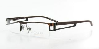 OGA Morel 6540O Col MJ301 Brown Semi Rim Eyeglasses Frame 65400