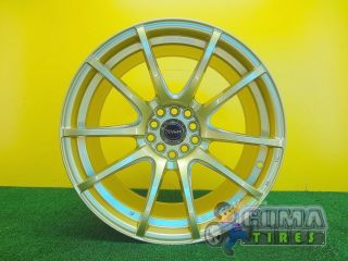 Set of 4 Rims Wheels Traklite Angle Gold 18x9 18 inch • Only Rims