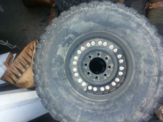 Humvee H1 Wheels with Tires Complete Set 90 Tread 37x12 50 R16 5