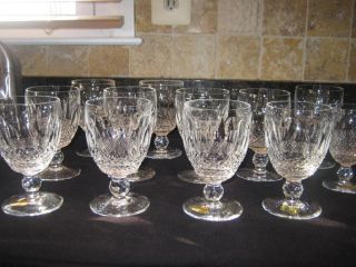Setof 11 Waterford Crystal Colleen Water Goblets Plus Bonus