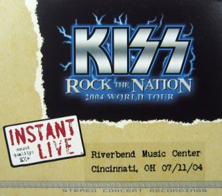 Kiss Instant Live Cincinnati Oh 07 11 04 2 CD New
