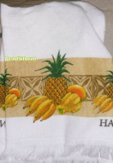 Hawaii Kitchen Towel Oven Mitt Fruit Pineapple Board