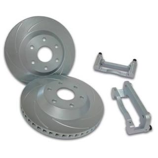 SSBC Disc Brakes Front 14 Slotted Plated Rotors Cadillac Chevy SUV