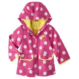 Just One You by Carters Infant Toddler Girls Polka Dot Raincoat   Pink 5T