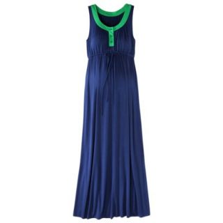 Liz Lange for Target Maternity Sleeveless Colorblock Maxi Dress   Blue/Green XXL