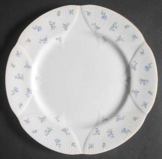 Royal Albert Blue Heaven (Fan Embossed) Dinner Plate, Fine China Dinnerware   Fa