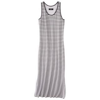 Mossimo Womens Knit Maxi Dress   Black/White Stripe XXL