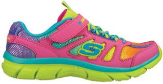 Girls Skechers Lite Dreamz Brite Sport   Pink/Multi Casual Shoes