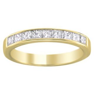 1/4 CT.T.W. Diamond Band Ring in 14K Yellow Gold   Size 6