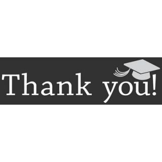 Classic Graduation Thank You Cards   Black/White