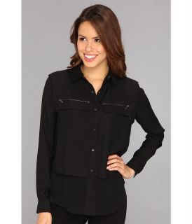 Kenneth Cole New York Colombina Blouse Womens Blouse (Black)